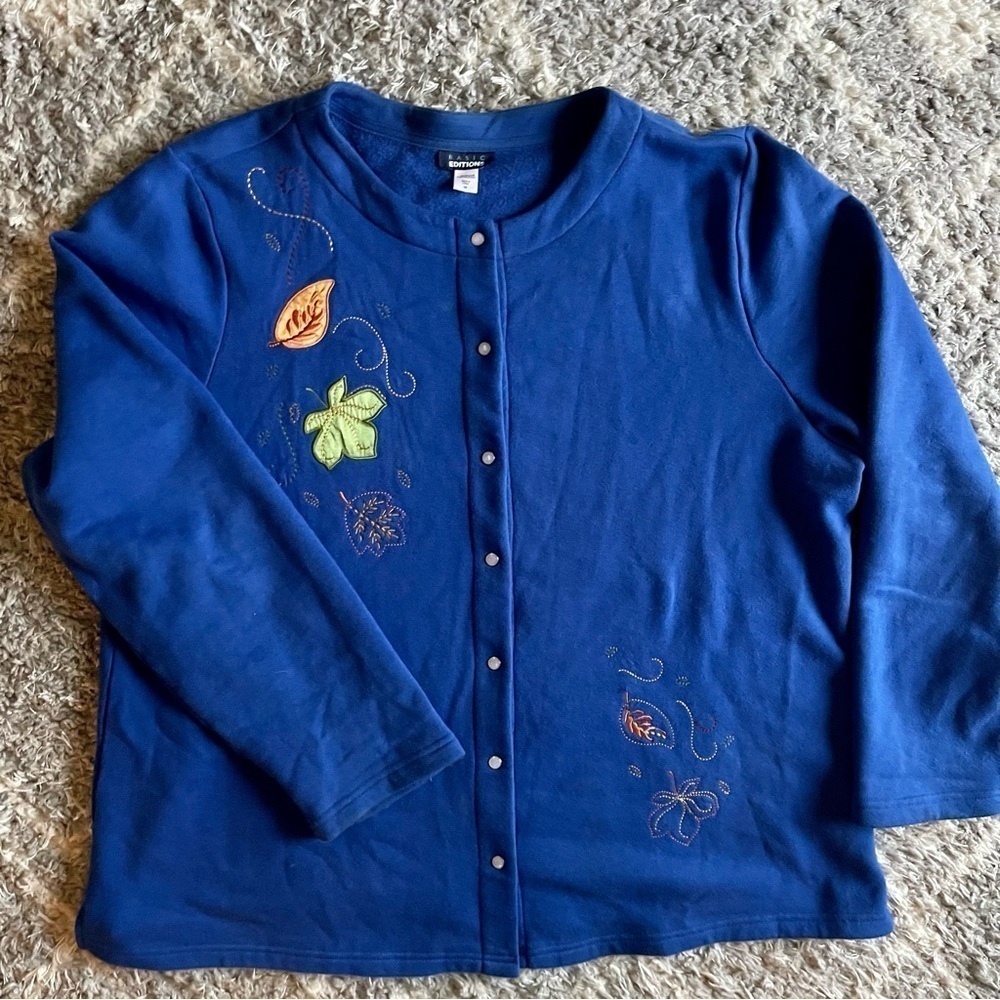 Women’s Basic Editions Snap-up Sweatshirt